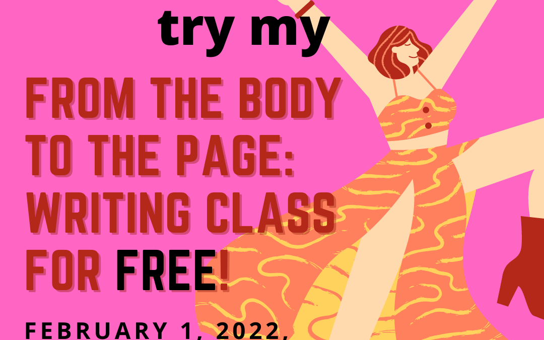 Here is your link for my free writing class today!
