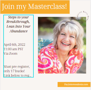 What is stopping you? Join my masterclass…