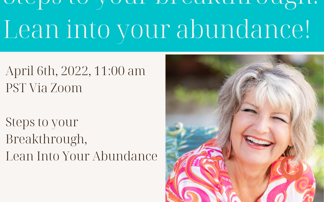 What does being abundant mean to you?