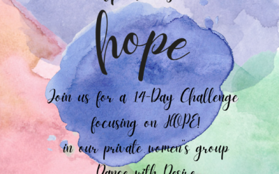 Our 14-Day HOPE challenge coming up Monday-Join us!